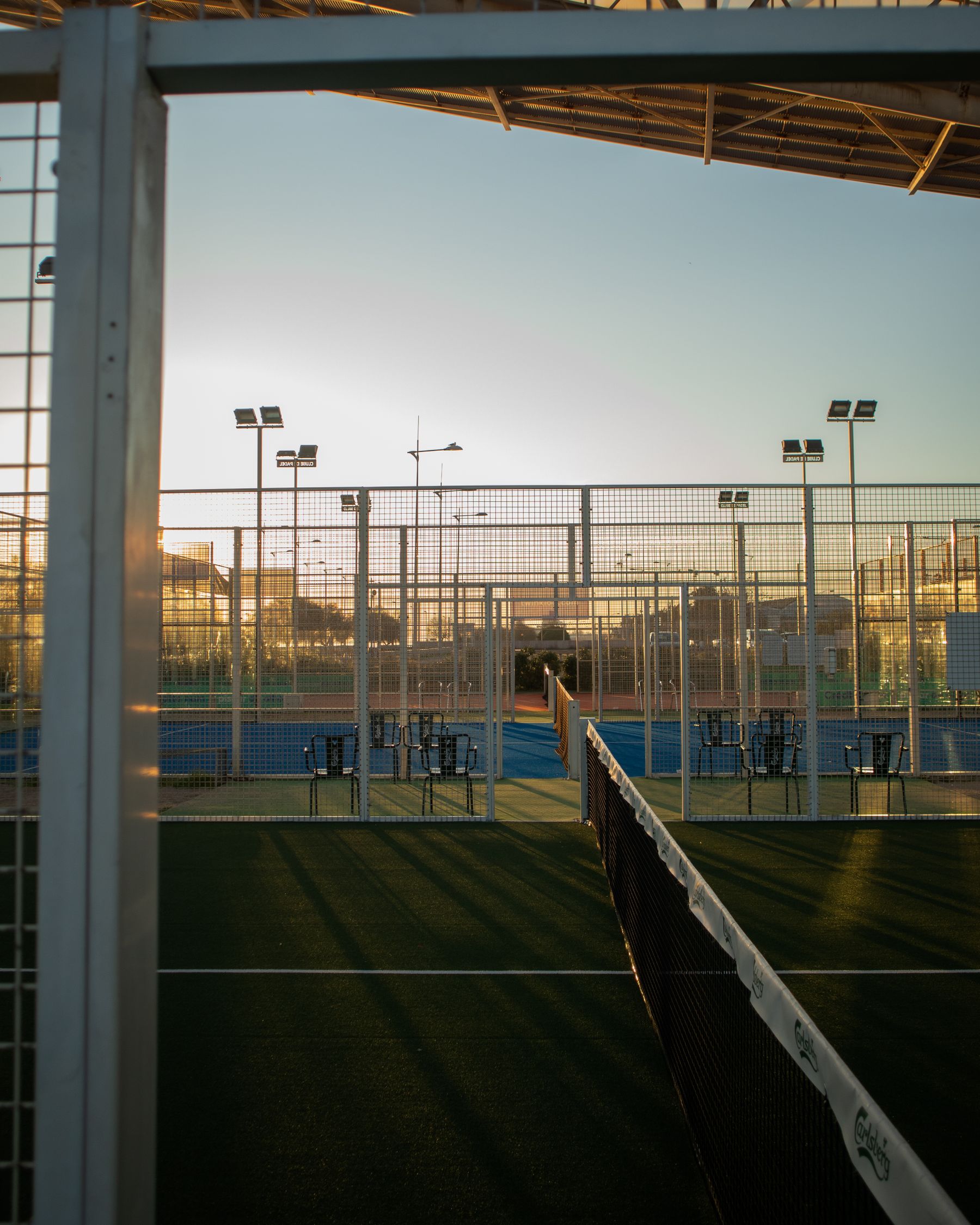 Players meeting on a tennis court